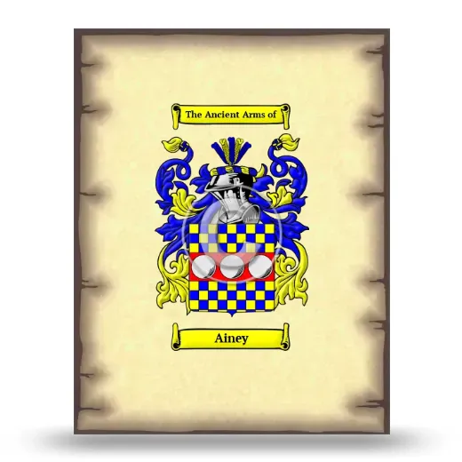 Ainey Coat of Arms Print