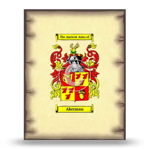 Akerman Coat of Arms Print