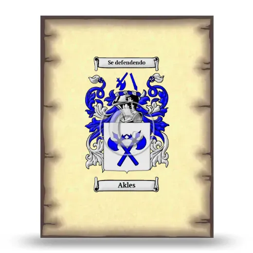 Akles Coat of Arms Print