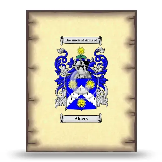 Alders Coat of Arms Print