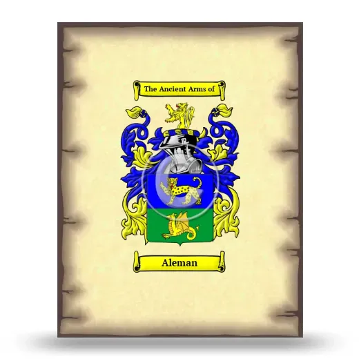 Aleman Coat of Arms Print