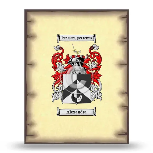 Alexandra Coat of Arms Print