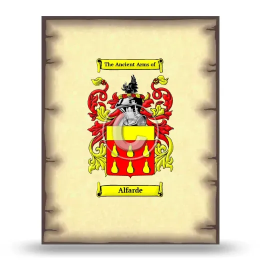 Alfarde Coat of Arms Print