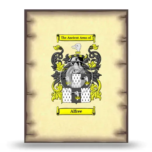 Alfree Coat of Arms Print