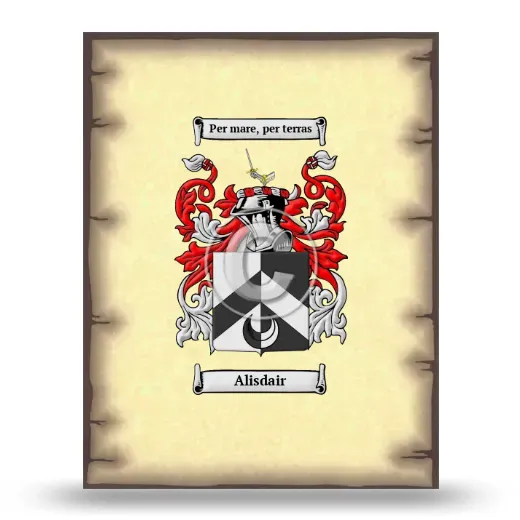 Alisdair Coat of Arms Print