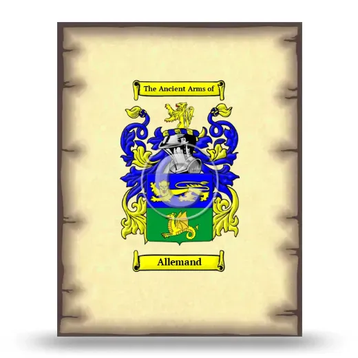 Allemand Coat of Arms Print