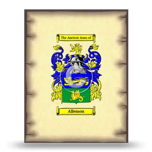 Allemon Coat of Arms Print