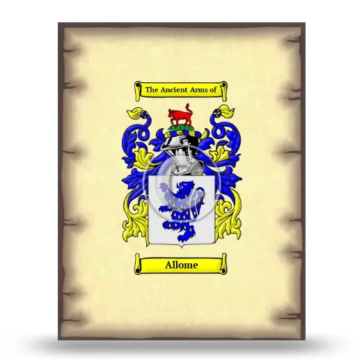 Allome Coat of Arms Print