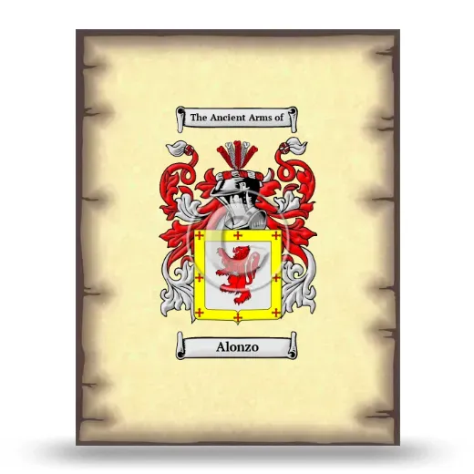 Alonzo Coat of Arms Print
