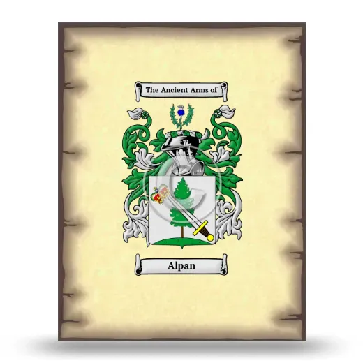 Alpan Coat of Arms Print