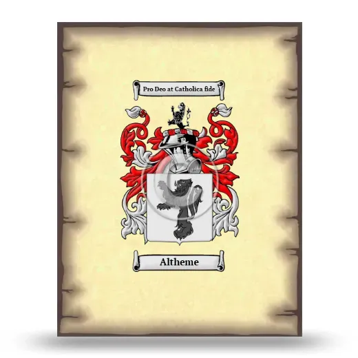 Altheme Coat of Arms Print
