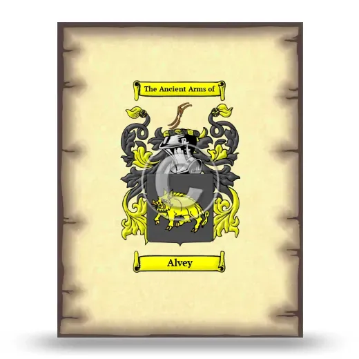 Alvey Coat of Arms Print