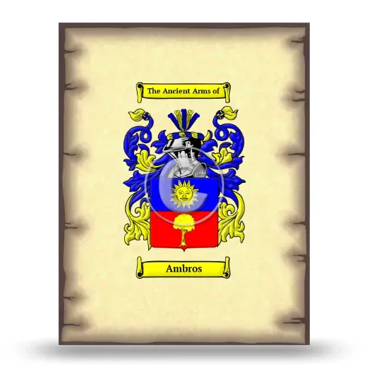 Ambros Coat of Arms Print