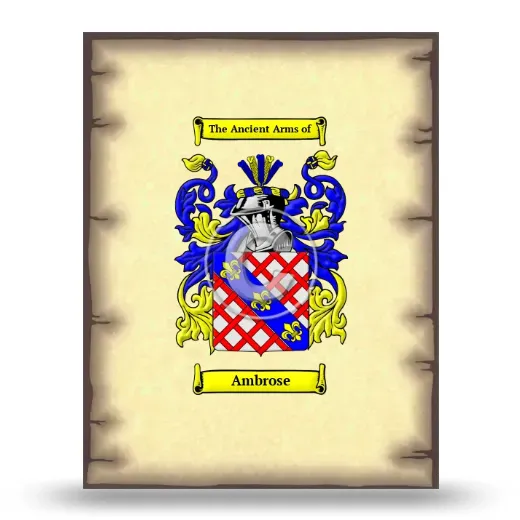 Ambrose Coat of Arms Print