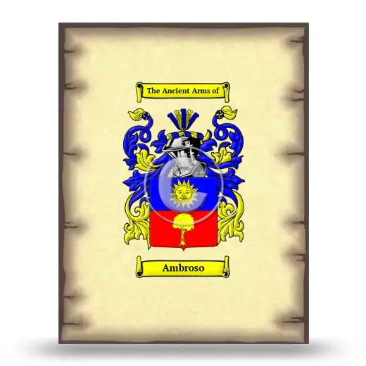 Ambroso Coat of Arms Print