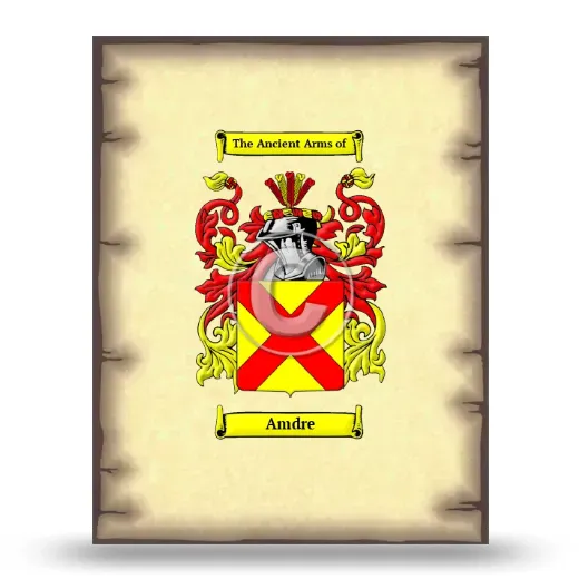 Amdre Coat of Arms Print