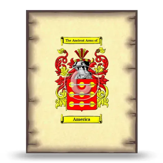 America Coat of Arms Print