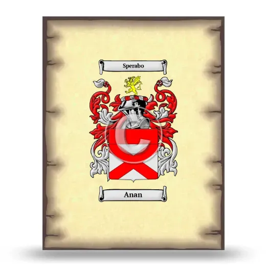 Anan Coat of Arms Print