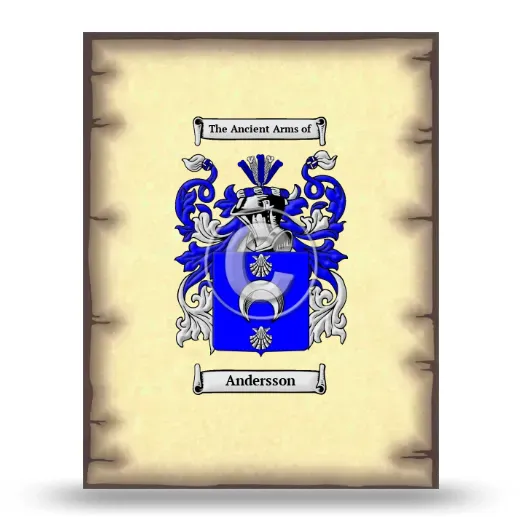 Andersson Coat of Arms Print