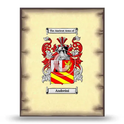 Andreini Coat of Arms Print