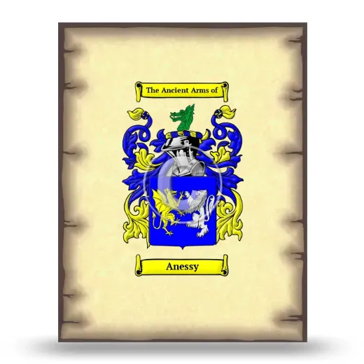 Anessy Coat of Arms Print