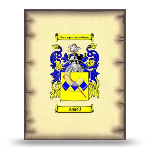 Angell Coat of Arms Print