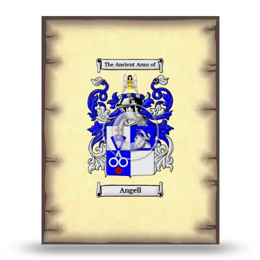Angell Coat of Arms Print