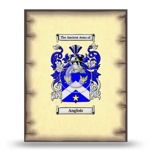 Anglois Coat of Arms Print