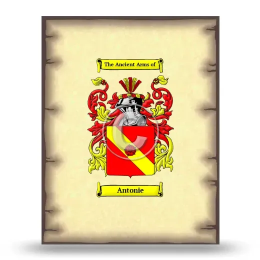 Antonie Coat of Arms Print