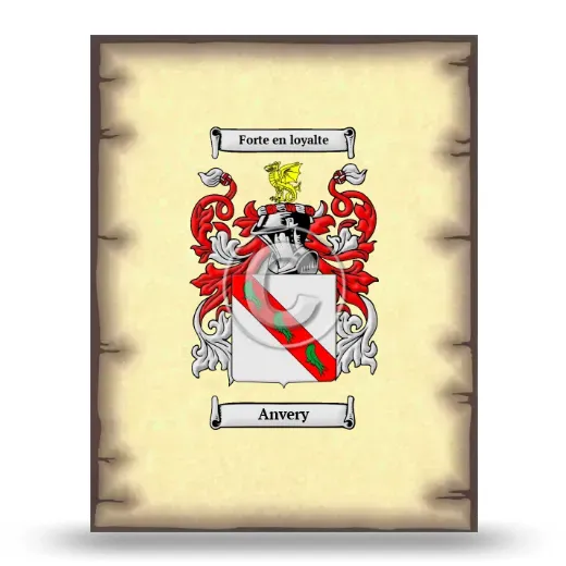 Anvery Coat of Arms Print