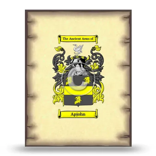 Apjohn Coat of Arms Print
