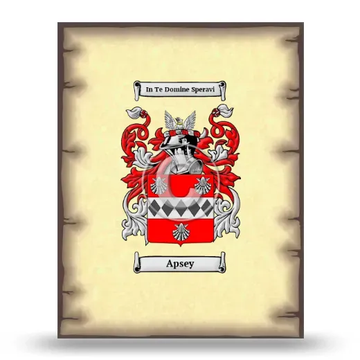 Apsey Coat of Arms Print