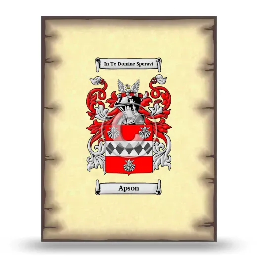 Apson Coat of Arms Print