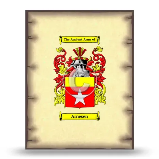 Arnesen Coat of Arms Print