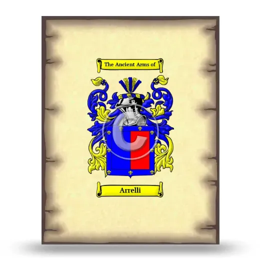 Arrelli Coat of Arms Print