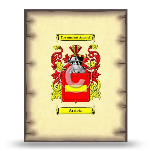 Arrieta Coat of Arms Print