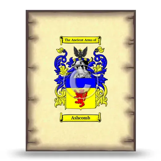 Ashcomb Coat of Arms Print