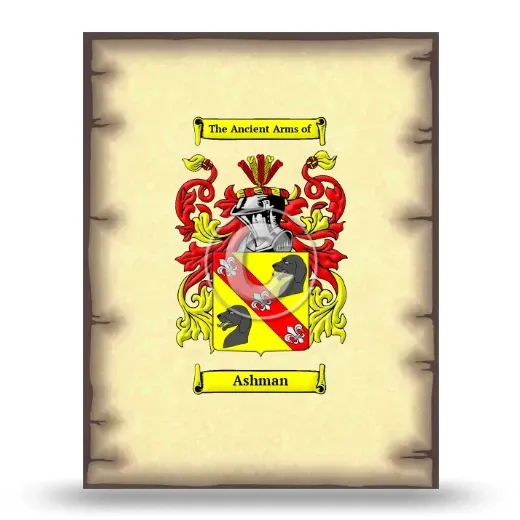 Ashman Coat of Arms Print