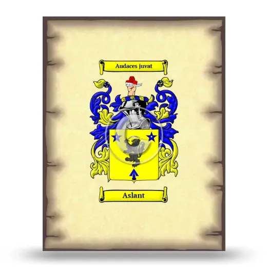 Aslant Coat of Arms Print