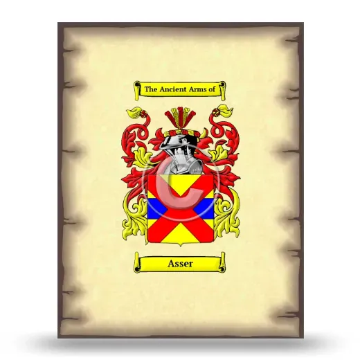 Asser Coat of Arms Print