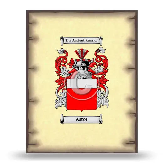 Astor Coat of Arms Print