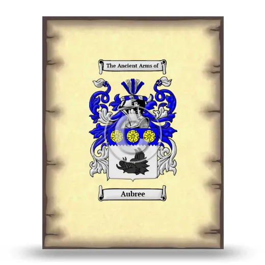 Aubree Coat of Arms Print
