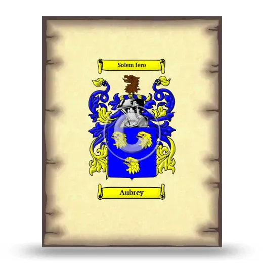 Aubrey Coat of Arms Print