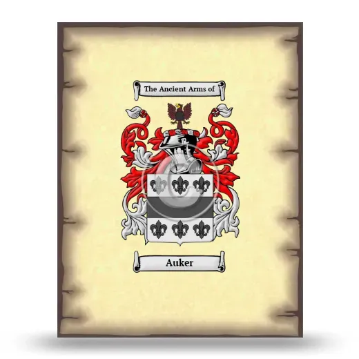Auker Coat of Arms Print