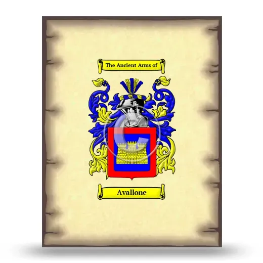 Avallone Coat of Arms Print