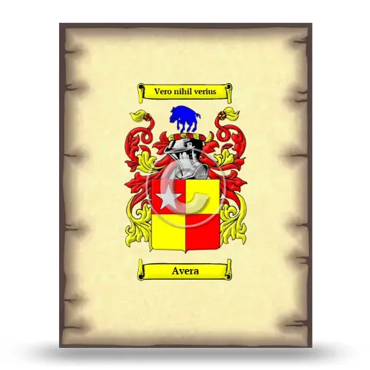 Avera Coat of Arms Print