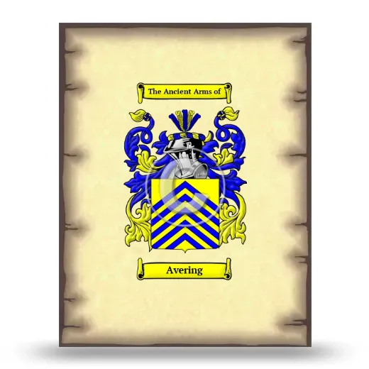 Avering Coat of Arms Print