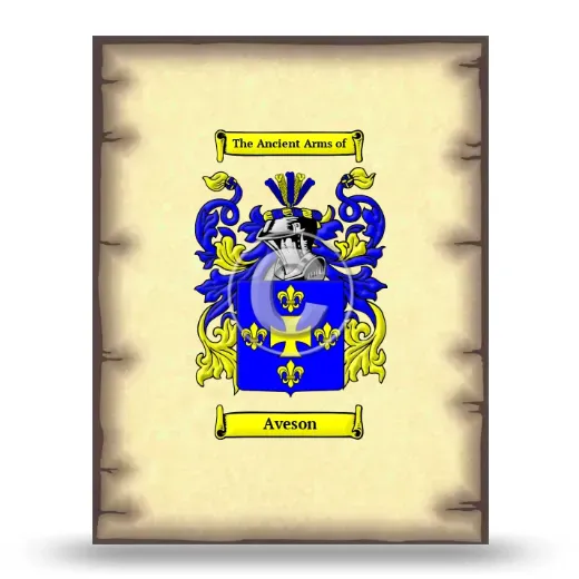 Aveson Coat of Arms Print