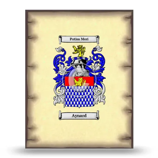 Aynard Coat of Arms Print
