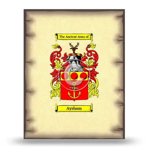 Aysham Coat of Arms Print